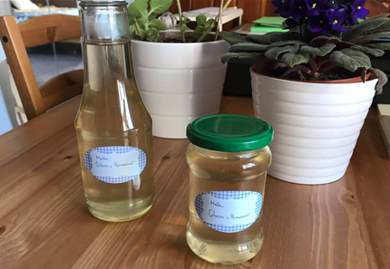 Citronovo-pomerančová máta - domácí sirup